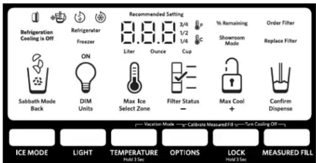 KITCHENAID KRFF507HPS - Utilisation des commandes - 1