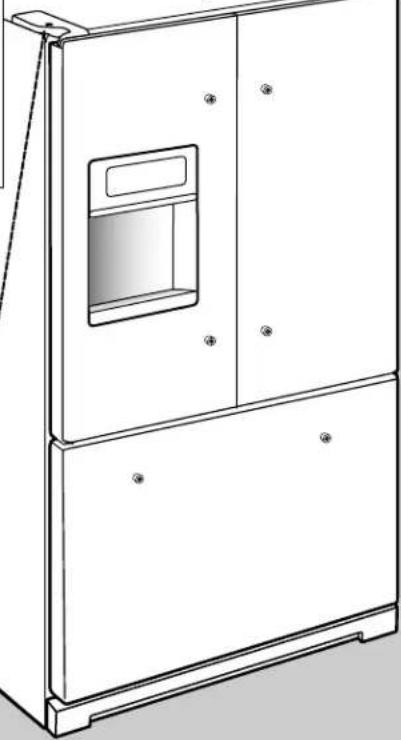 KITCHENAID KRFF507HPS - Retrait et réinstallation des portes - 6