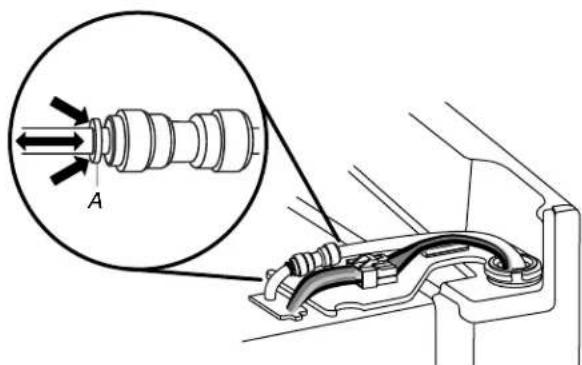 KITCHENAID KRFF507HPS - Retrait de la porte de gauche du réfrigérateur - 2