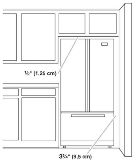 ½" (1,25 cm) 3¾" (9,5 cm)