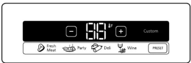 99°F - + Custom Fresh Meat Party Deli Wine PRESET