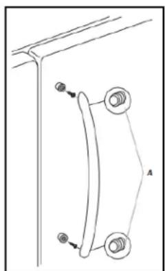 KITCHENAID KRFC302EPA - POIGNÉES DE PORTE DU RÉFRIGÉRATEUR - 1