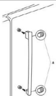 KITCHENAID KRFC302EPA - Poignées de porte du réfrigérateur (style 4) - 1
