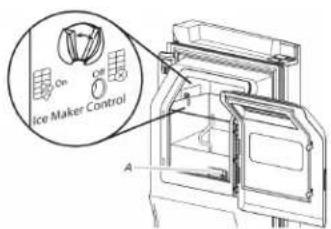 KITCHENAID KRFC302EPA - Mise en marche/arrêt de la machine à glaçons : - 2