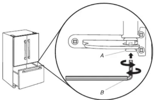 KITCHENAID KRFC604FSS - √ Si les portes ne sont pas bien alignées : - 1