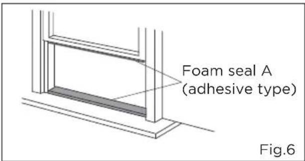 Foam seal A (adhesive type) Fig.6