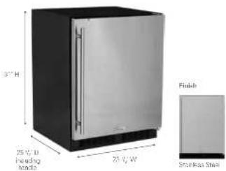 3" H 25 V. D Fasting Minds 25 V. W Finish Snackless Shelf