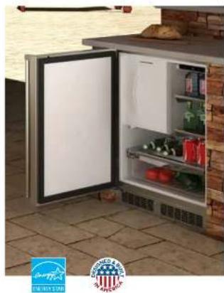 Marvel ML24BNP3RP - 24" Marvel Outdoor Refrigerator and Freezer with Ice Maker Option - 1