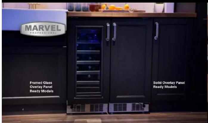 MARVEL PROFESSIONAL Framed Glass Overlay Panel Ready Models Solid Overlay Panel Ready Models