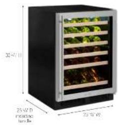 Marvel ML24BNP3RP - 24" Marvel High-Efficiency Single Zone Wine Refrigerator - 2
