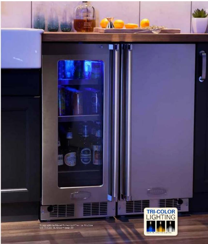 MARVEL STRY- Color Lighting Smart with the Marvell Refrigerated Colour Kit, Inc. with Tri-Color Burmless® logo 2014