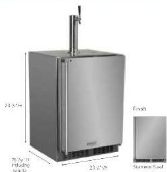 20 L*1 H 26 L*10 including bends 23 L*1 V Finish Stainless Steel