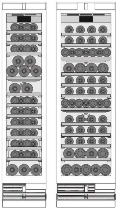 GAGGENAU RW414764 - Storage example for different bottle sizes - 1