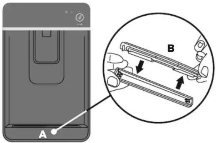 A B