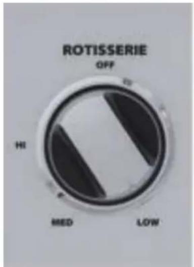 ROTISSERIE OFF HI MED LOW