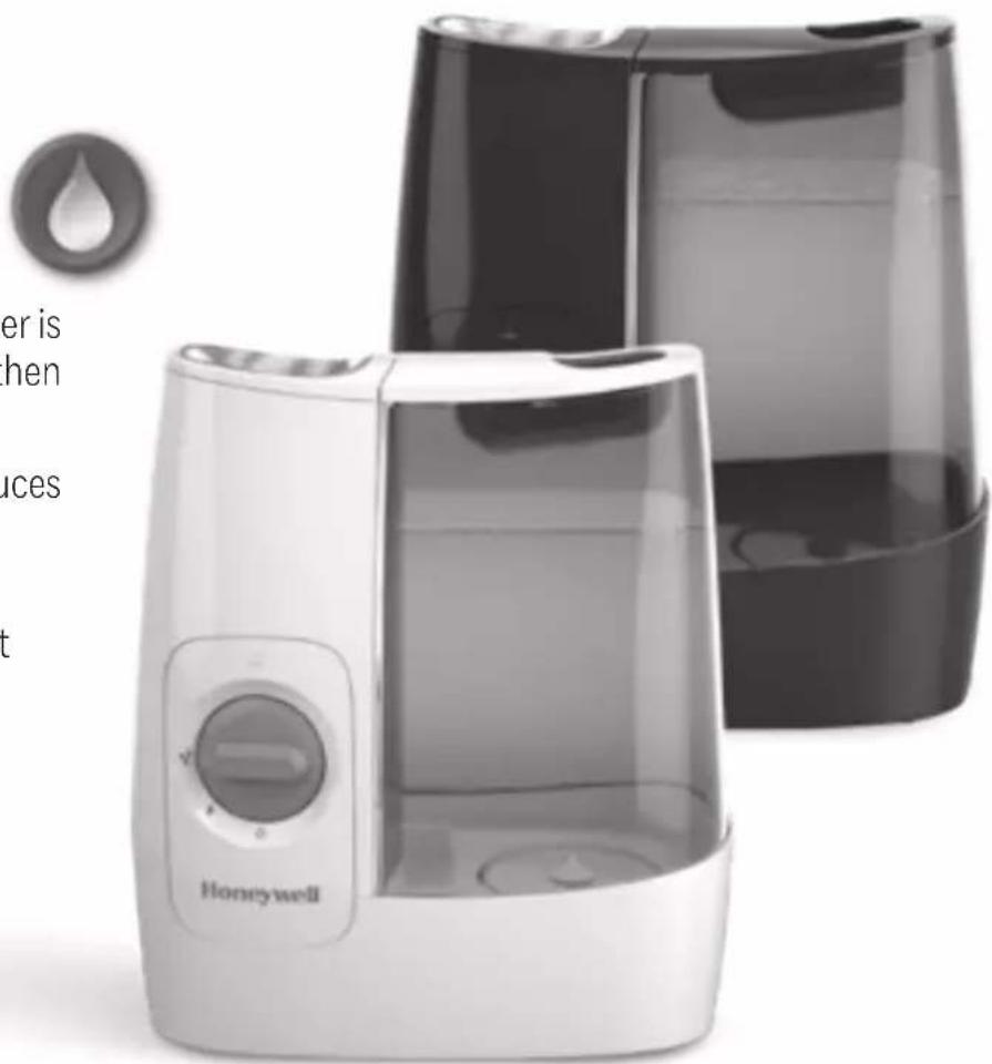 Exterior view of a modern honeywell water purifier with control panel (no text or symbols visible on device)