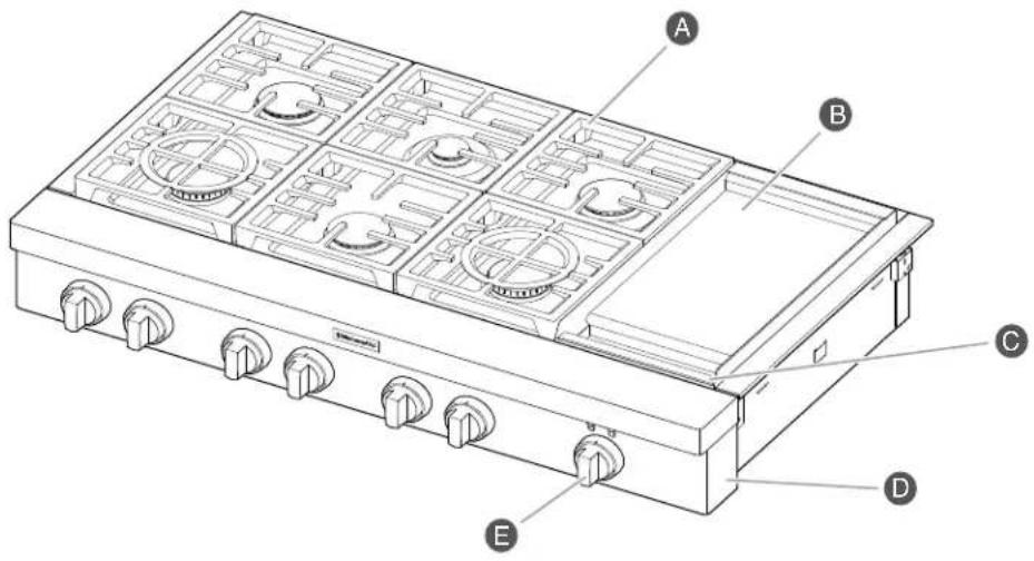 KITCHENAID KCGC506JSS - TABLE DE CUISSON - 1