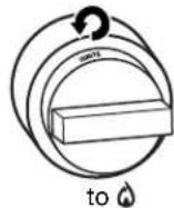 KITCHENAID KCGC506JSS - To Set a Burner: - 1