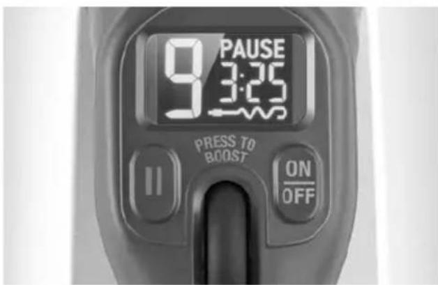 9:30 PAUSE PRESS TO BOOST ON OFF