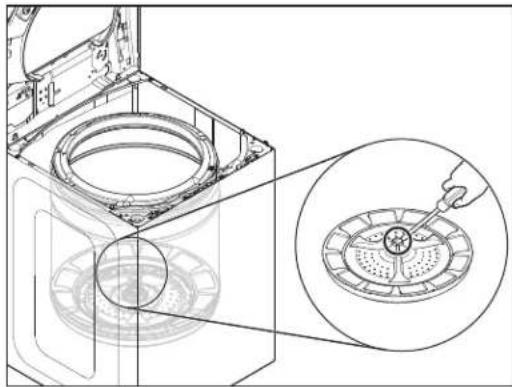 MAYTAG MVW6200KW - Removing the Impeller - 1