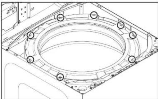 MAYTAG MVW6200KW - Removing the Tub Ring - 1