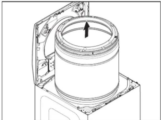 MAYTAG MVW6200KW - Cómo desinstalar la canasta - 2