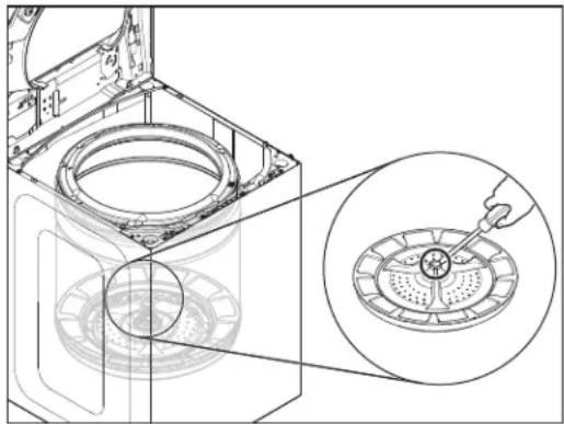 MAYTAG MVW6200KW - Cómo desinstalar el impulsor - 1