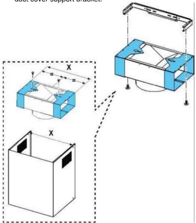 East cover support bracket X X