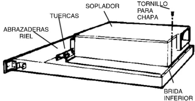 SOPLADOR TUERCAS ABRAZADERAS RIEL TORNILLO PARA CHAPA BRIDA INFERIOR