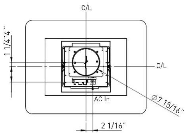 C/L 1 1/4" 4" AC In C/L Ø7 15/16" 2 1/16"