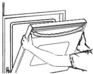 HAIER QAS740RMSS - Para retirar la puerta: - 2