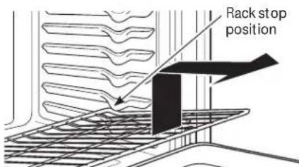 Rack stop position