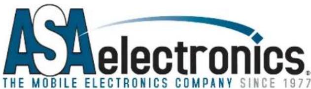 ASA electronics® THE MOBILE ELECTRONICS COMPANY SINCE 1977