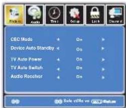 CEO Mode Device Auto Standby TV Auto Power TV Auto Switch Audio Receiver