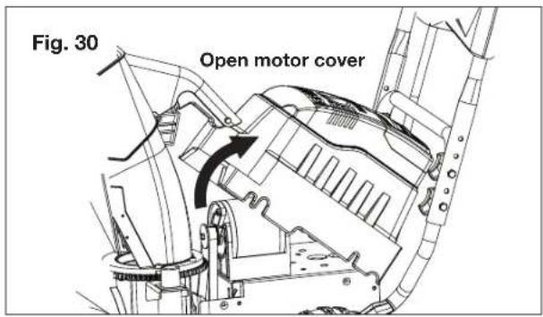 Fig. 30 Open motor cover