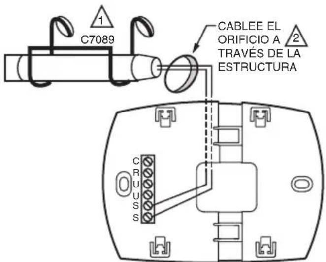 C7089 1 CABLEE EL ORIFICIO A 2 TRAVÉS DE LA ESTRUCTURA CR U S