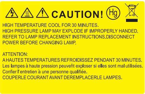 OPTOMA HD28DSE - Remplacement de la lampe - 2