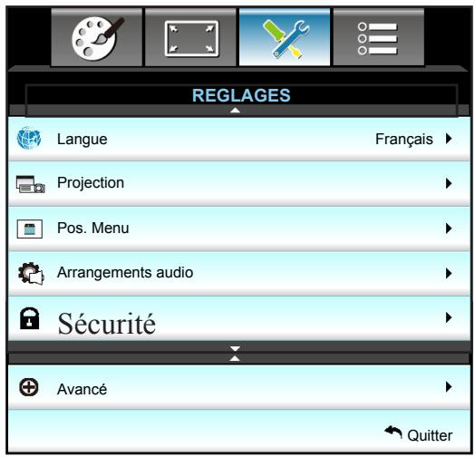 OPTOMA HD28DSE - Menu Configuration - 1