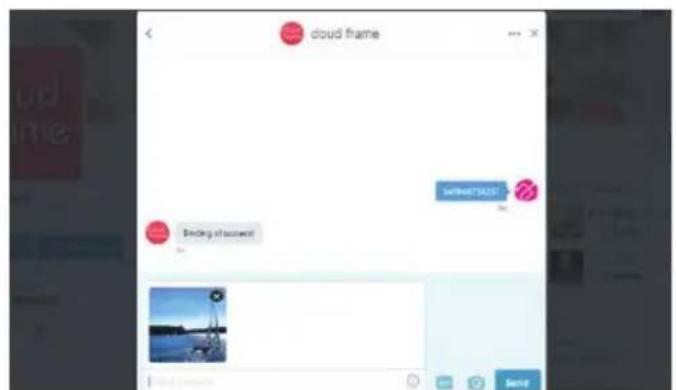 cloud frame Binding to account! SendMail3255 Send Send