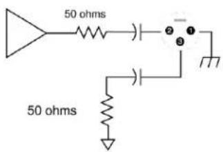 50 ohms 50 ohms