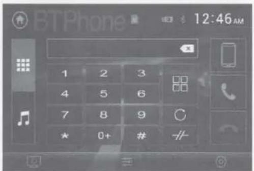 BTPhone 12:46 AM 1 2 3 4 5 6 7 8 9 ★ 0+ # -/- 手机