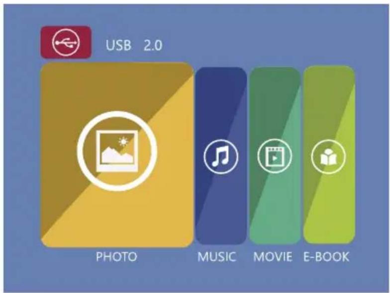 USB 2.0 PHOTO MUSIC MOVIE E-BOOK