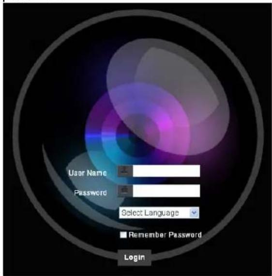 User Name Password Select Language Remember Password Login