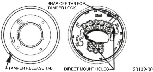 SNAP OFF TAB FOR TAMPER LOCK TAMPER RELEASE TAB DIRECT MOUNT HOLES S0109-00