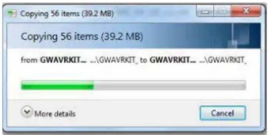 Copying 56 items (39.2 MB) Copying 56 items (39.2 MB) from GWAVRKIT... ...\GWAVRKIT_ to GWAVRKIT... ...\GWAVRKIT_ More details Cancel