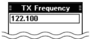 TX Frequency 122.100