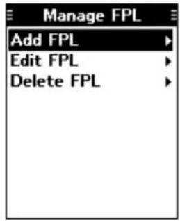 Manage FPL Add FPL Edit FPL Delete FPL