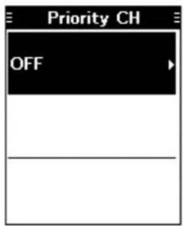 Priority CH OFF
