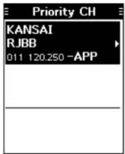 Priority CH KANSAI RJBB 011 120.250 -APP