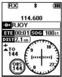RX 114.600 RJOY ETE 00:01 SOG 100kt DIST2.1 nm +TO 144 OBS 144